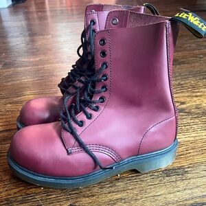 Maroon Dr. Martens Air Wair